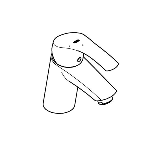 Смеситель для раковины с донным клапаном Grohe Eurosmart 23924 002 (23924002) хром 